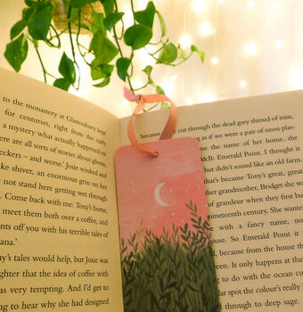 Crescent Moon Garden Illustrated Bookmark, 5 of 5