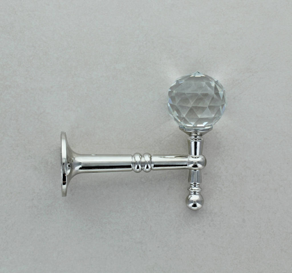 curtain tie backs, copper or chrome finish pack of two by