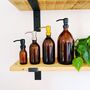 Refillable Amber Bottle With Metal Pump, thumbnail 10 of 10