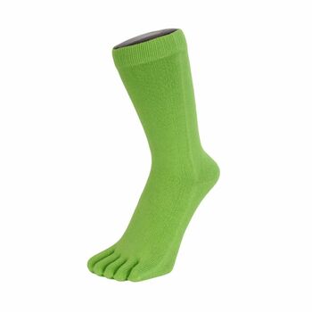 Essential Everyday Mid Calf Cotton Toe Socks, 3 of 11