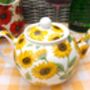Two Cup Teapot In Sunflower Design, thumbnail 4 of 7
