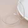 Silver Plated Large Hoop Earrings, thumbnail 2 of 4
