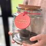 Personalised Leather Reward Jar Label For Kids, thumbnail 1 of 4