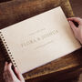 Personalised Simple Wooden Wedding Guest Book, thumbnail 1 of 3