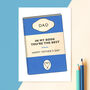 Literary Themed Father's Day Card, thumbnail 1 of 2