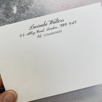 Personalised Calligraphy Correspondence Cards, 6 of 8