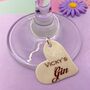 Gin Glass Charm With Name, thumbnail 1 of 6