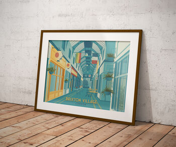 Brixton Village London Travel Poster Art Print, 5 of 8