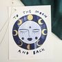 To The Moon And Back Celestial Kids Print, thumbnail 1 of 6