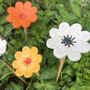 Ceramic Flower Cane Toppers And Bee Bath, thumbnail 11 of 11