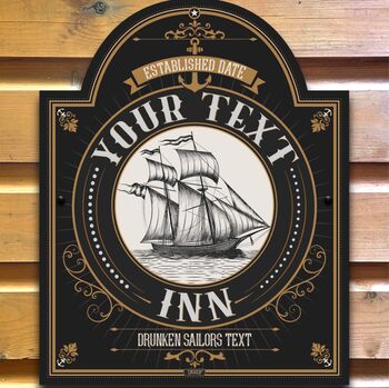 Ship Inn Traditional Bar Sign, 2 of 12