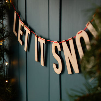 Personalised Wooden Christmas Garland, 3 of 3