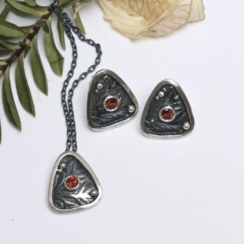 Triangle Celtic Sterling Silver Shield Necklace, 3 of 5
