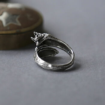 Sterling Silver Fox Ring, 2 of 4