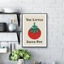 You Little Sauce Pot Kitchen Print, thumbnail 2 of 2