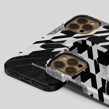 Houndtooth X Marble Tough Case For iPhone, 4 of 4