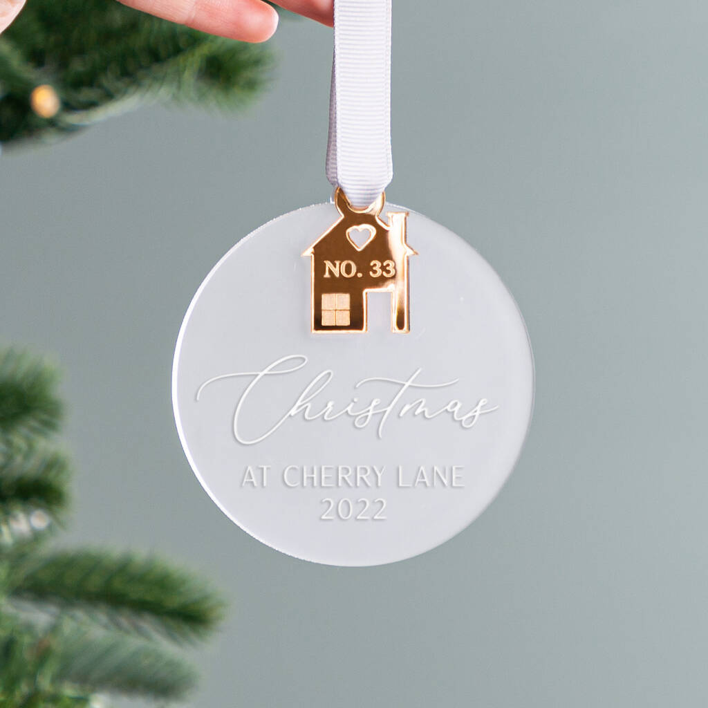 New Home Acrylic Decoration With House Charm By No Ordinary Gift