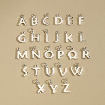 Men's Silver Initial Necklace, 6 of 7