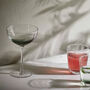 Green Ombre Swirl Champagne Cocktail Glasses Set, thumbnail 1 of 6