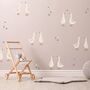 Fabric Geese Wall Sticker Set, thumbnail 1 of 6