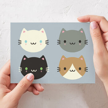 Cute Cats Kawaii Card, 2 of 6