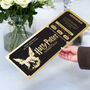 Personalised Novelty Size Gold Theatre Ticket, thumbnail 6 of 10