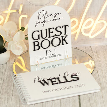 Manhattan Acrylic Wedding Guest Book, 9 of 10