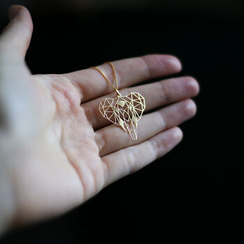 Elephant Necklace In Sterling Silver. 24ct Gold Vermeil, 5 of 11