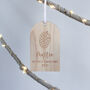 Personalised First Christmas 2021 Wooden Bauble, thumbnail 2 of 4