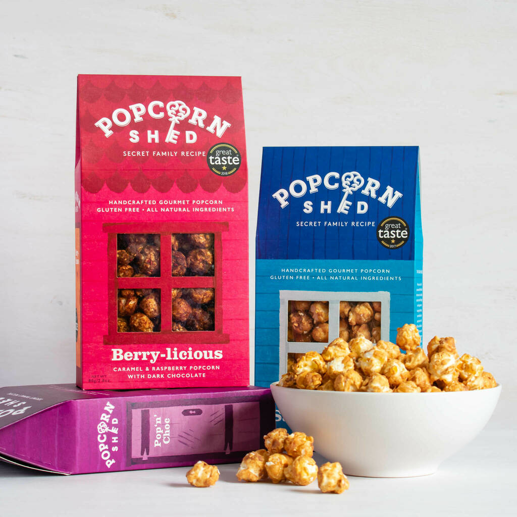 Gourmet Popcorn Chocolate Variety Pack By Popcorn Shed