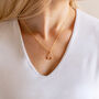Gold Vermeil Wishbone Necklace, thumbnail 1 of 8