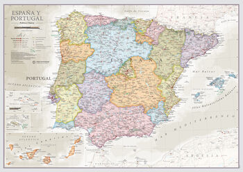 Map Of Spain And Portugal Classic Edition, 2 of 6
