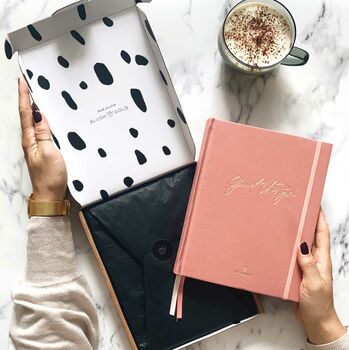 Luxury Notebook / Journal Bubblegum Pink Cotton Cloth, 2 of 8