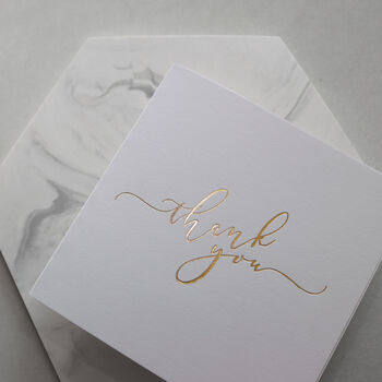 Calligraphy Thank You Cards Pack Of Five, 6 of 7