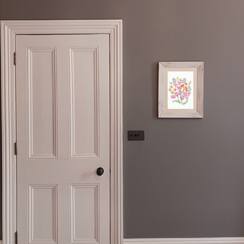Summertime Floral Wood Block Print Three Colour Options, 2 of 6