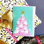 Christmas Kitties Gold Foiled Card, thumbnail 2 of 6