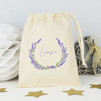 Personalised Lavender Wedding Favour Bag, 2 of 2