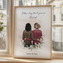 Personalised Best Friend Gift Portrait Print, thumbnail 1 of 6