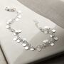 Sterling Silver Sequin Anklet, thumbnail 1 of 7
