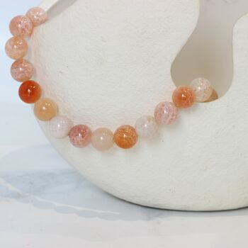 Fire Agate Beaded Choker Necklace, 2 of 7