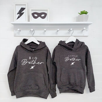 Lightning Bolt Brothers And Sisters Hoodie Set, 4 of 6
