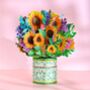Pop Up 3D Card Bouquet Of Sunflowers, thumbnail 1 of 3