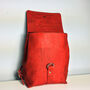 Sustainable Cork Small Backpack Red, thumbnail 7 of 10