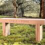 Engraved Oak Sleeper Bench, thumbnail 4 of 6