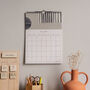 2024 Illustrated Patterned Wall Calendar, thumbnail 3 of 12