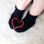 Handmade Baby Booties With Heart Or Snowflake, thumbnail 3 of 12