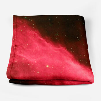Space Fleece Blanket California Red Nebula, 3 of 10