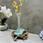 28cm Molten Glass Flower Stem Vase And Wine Decanter, thumbnail 4 of 12