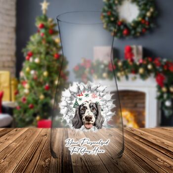 Personalised Christmas English Setter Break Through, 10 of 10