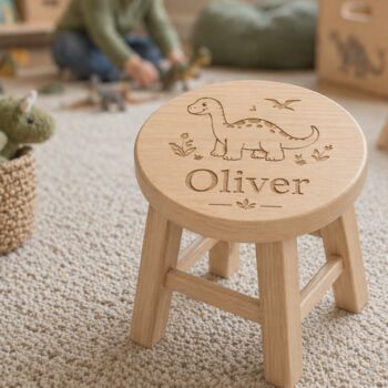 Childs Personalised Playroom Stool, 3 of 5